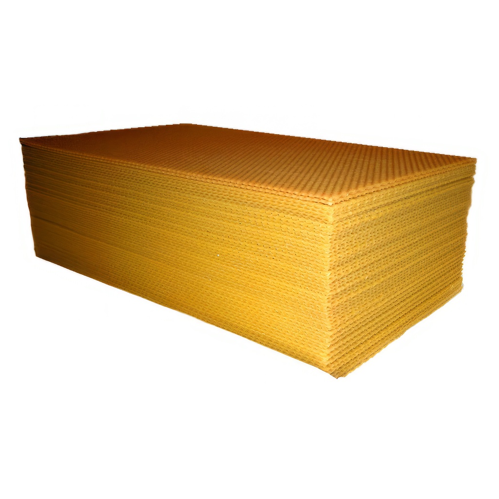 Láminas de cera estampada Langstroth 2/3 (159) - 424x136 mm